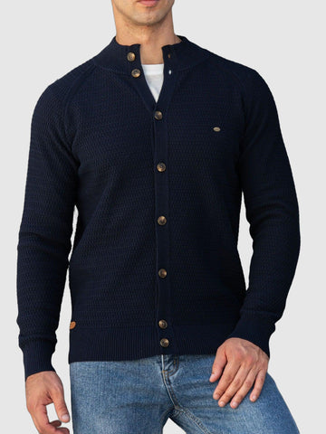 Men’s Knitted Shirt - Classic Button-Up - Soft Breathable Fabric - Tailored Fit