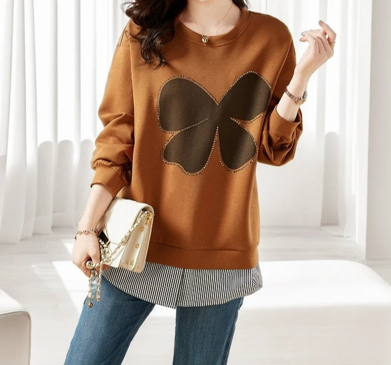 Nadine - Women's trendy butterfly graphic sweatshirt