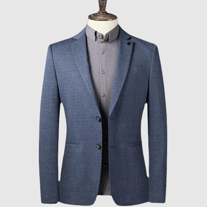 Men’s Blazer - Slim Fit - Notch Lapel - Two-Button Closure - Business Casual