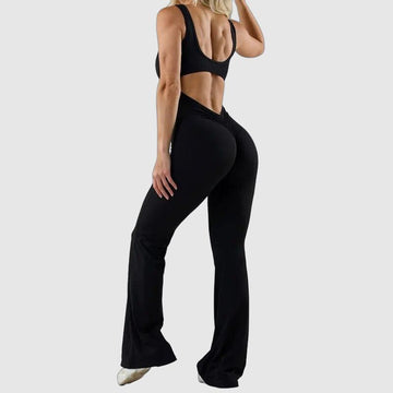 Women's flared bodycon jumpsuit