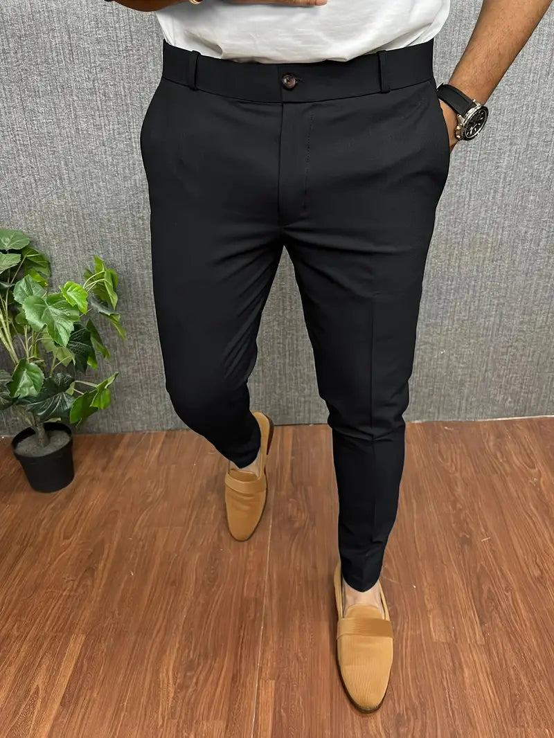 Men's casual tapered formal pants