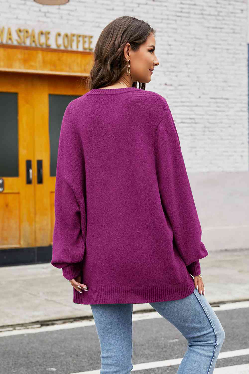 Emery - round neck long sleeve sweater