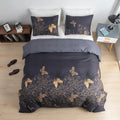 Cotton Butterfly Botanical Print Duvet Cover Set