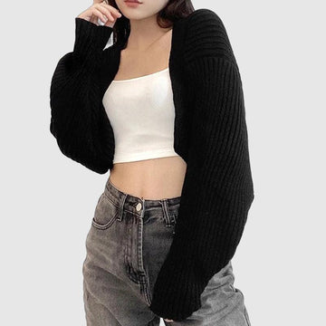 Women's cozy bolero sweater