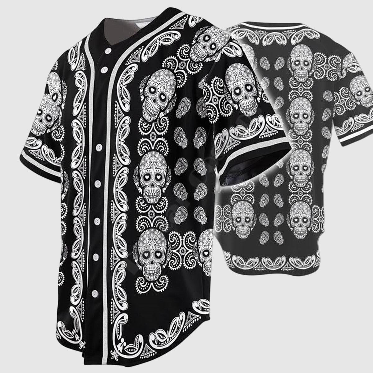 James - Baseball Skull Jersey Shirt