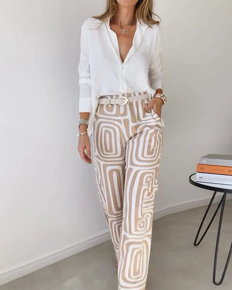 Niva - stylish trousers + blouse