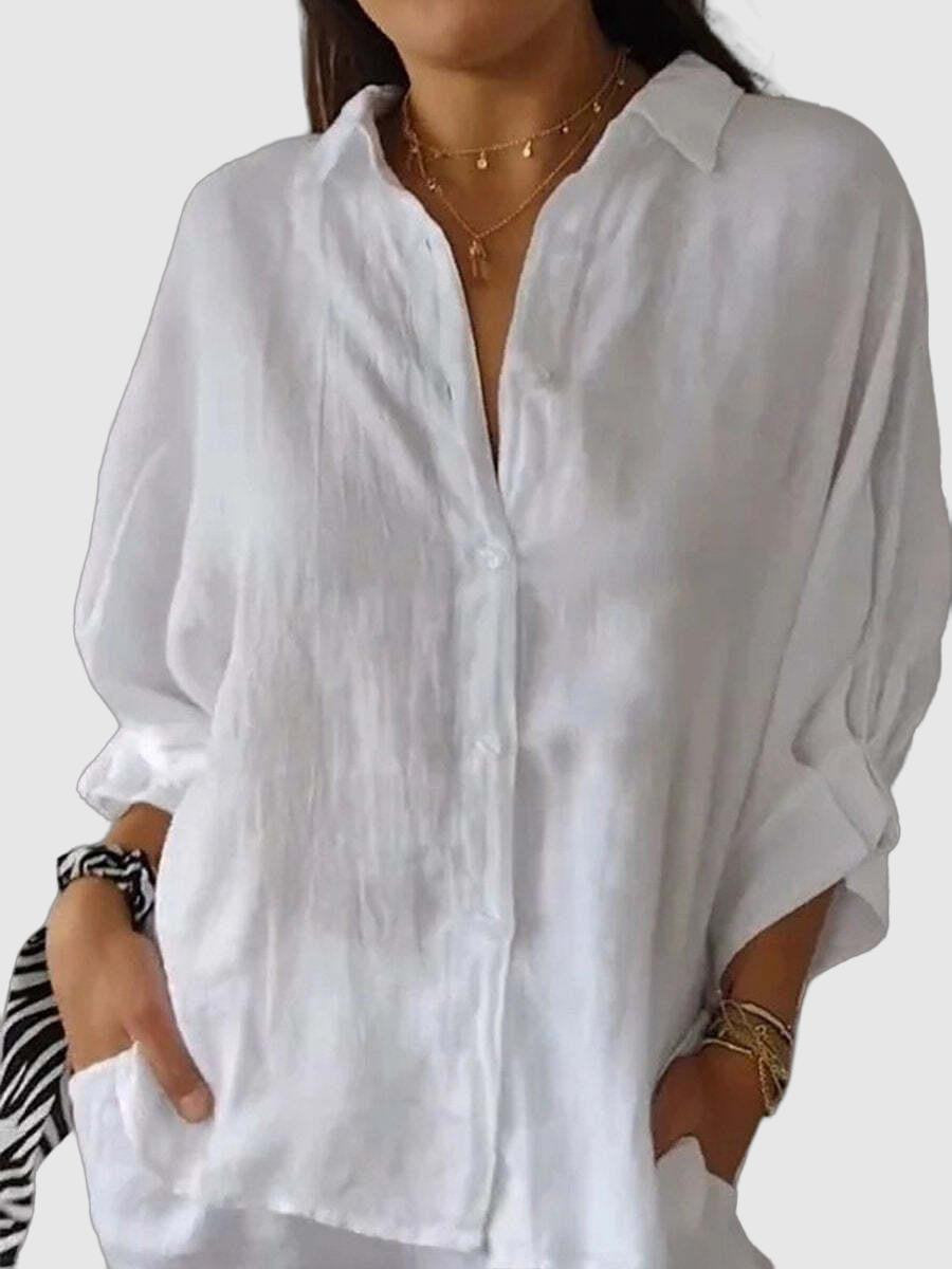 Women's oversized button-up shirt