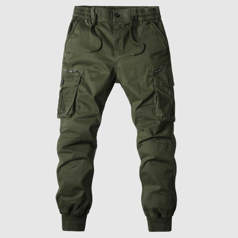 Men’s casual cargo pants with multiple pockets