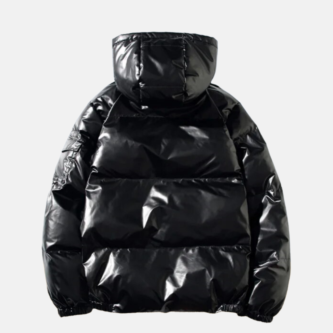 Sebastian Nylon Hooded Puffer Jacket | Quilted Relaxed Fit Jacket