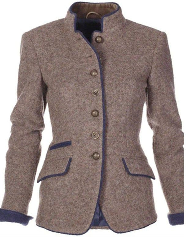 Women's stand collar jacket