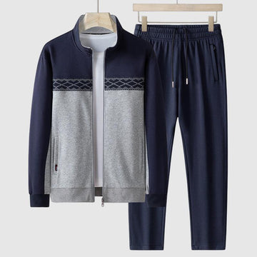 Men's tracksuit set with geometric accent