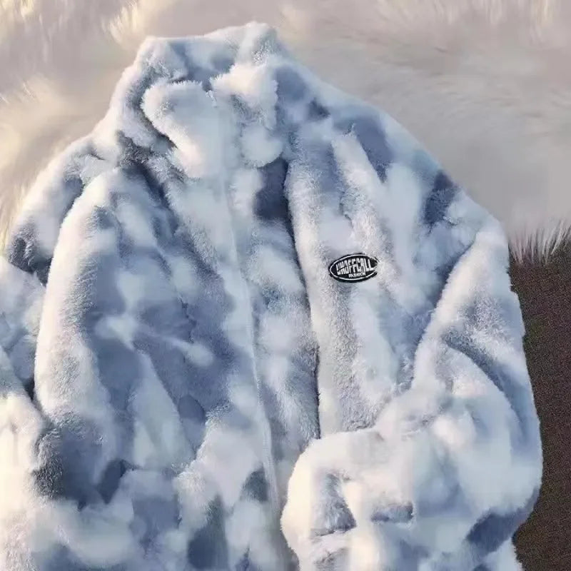 Women's tie-dye winter jacket