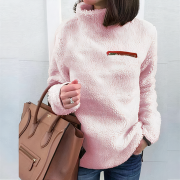 Women's cozy fluffy sweater