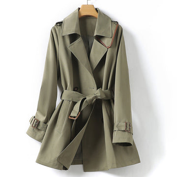 Women's chic trench coat with belt