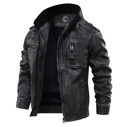 Men's rugged leather jacket for bold style