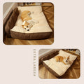 Ribbed Bolstered Pet Bed