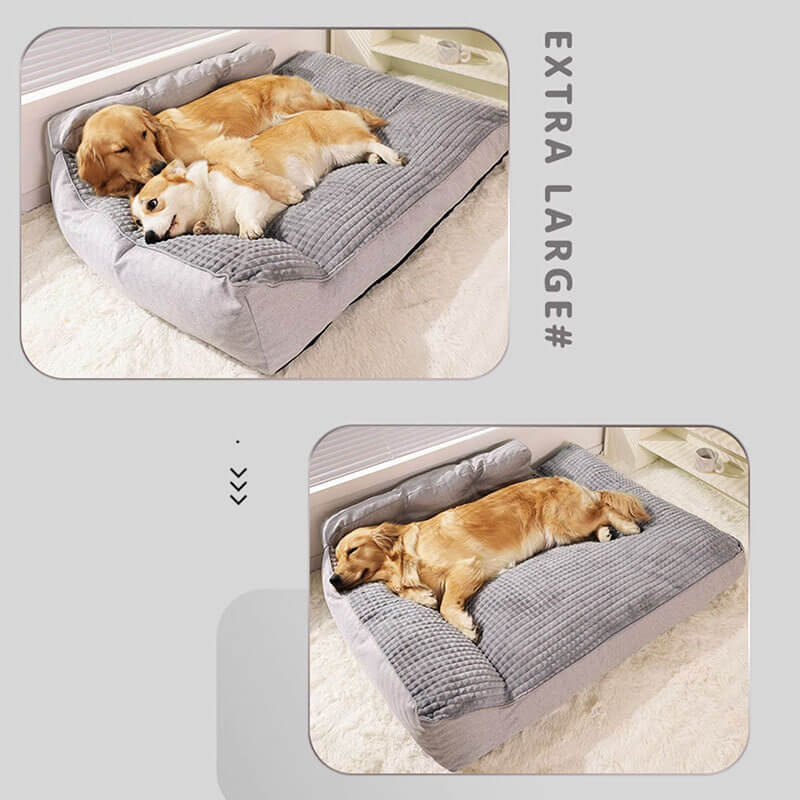 Ribbed Bolstered Pet Bed