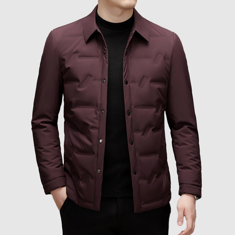 Men's warm and comfortable down jacket