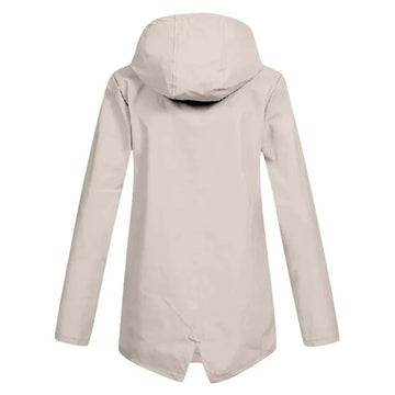 Women's lightweight hooded rain jacket