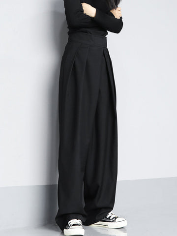 Willow - hook and loop fastener wide leg velcro pants