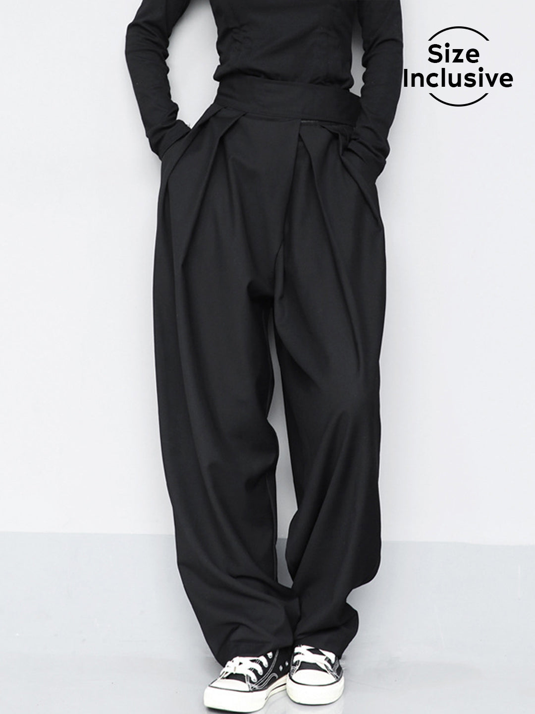 Willow - hook and loop fastener wide leg velcro pants