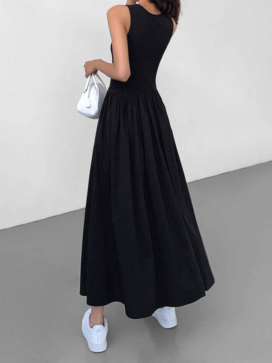 Athena - leisure crew neck long dress