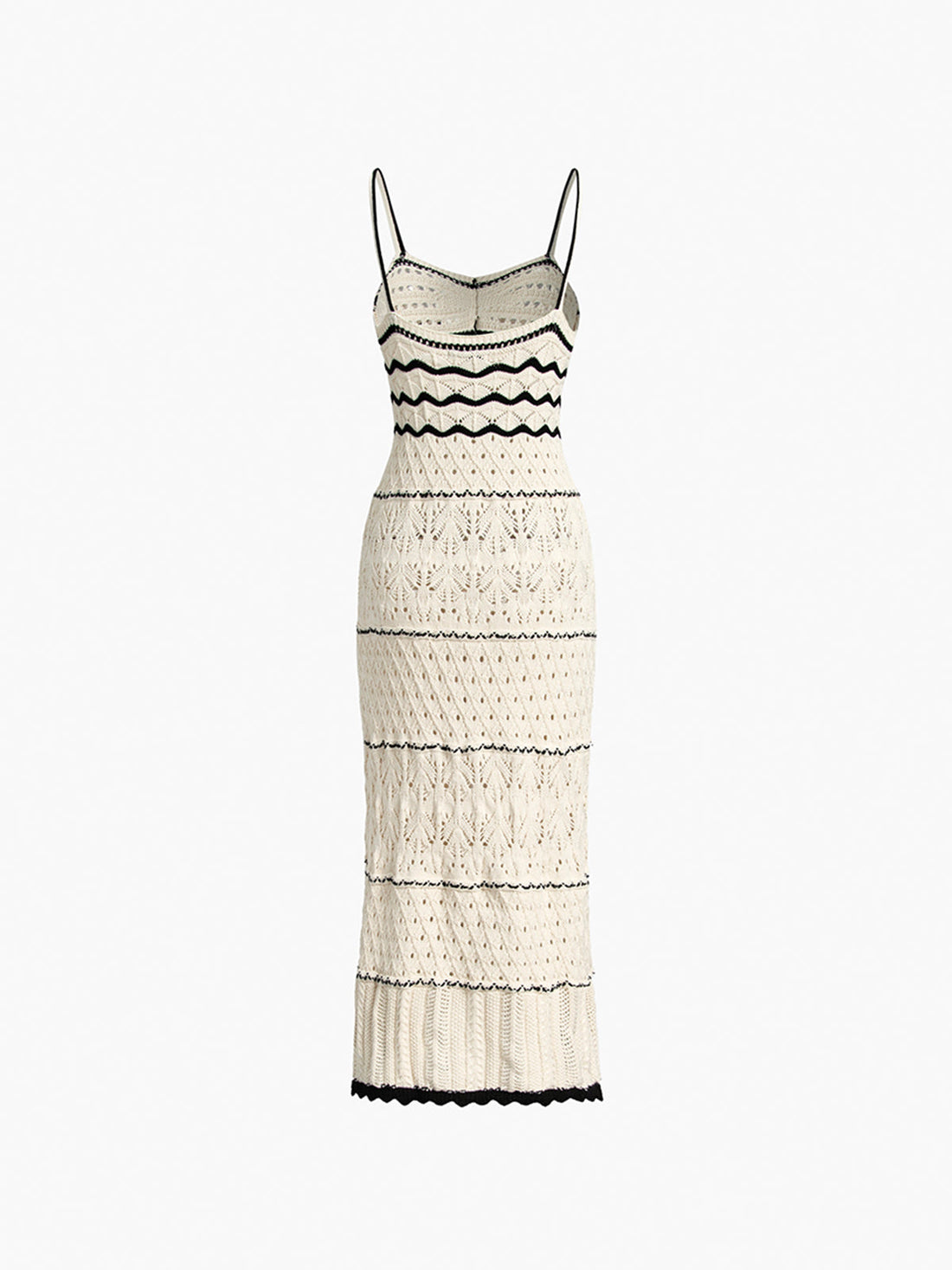 Savannah - crochet eyelet see through midi dress