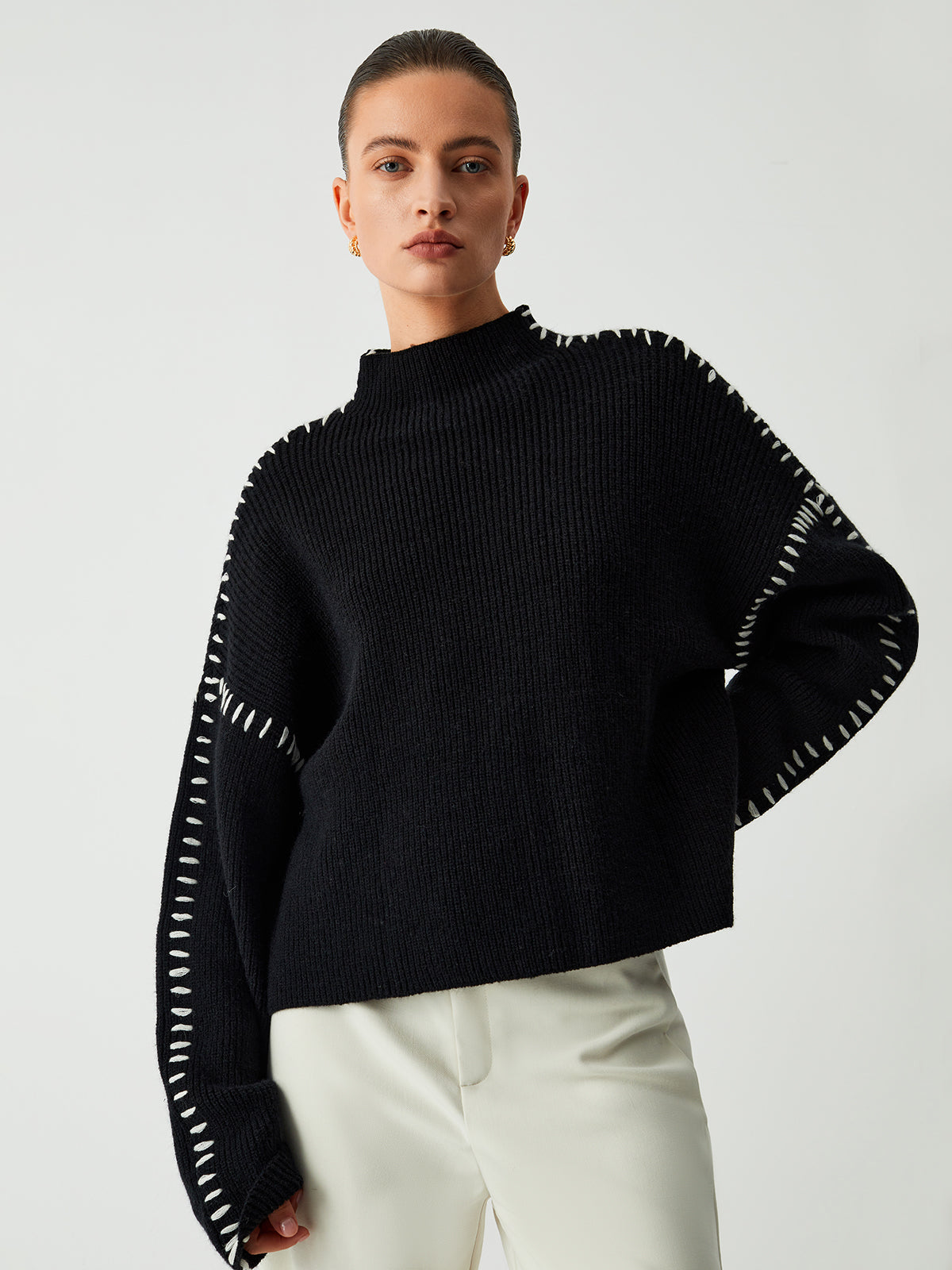 Women's minimalist sweater