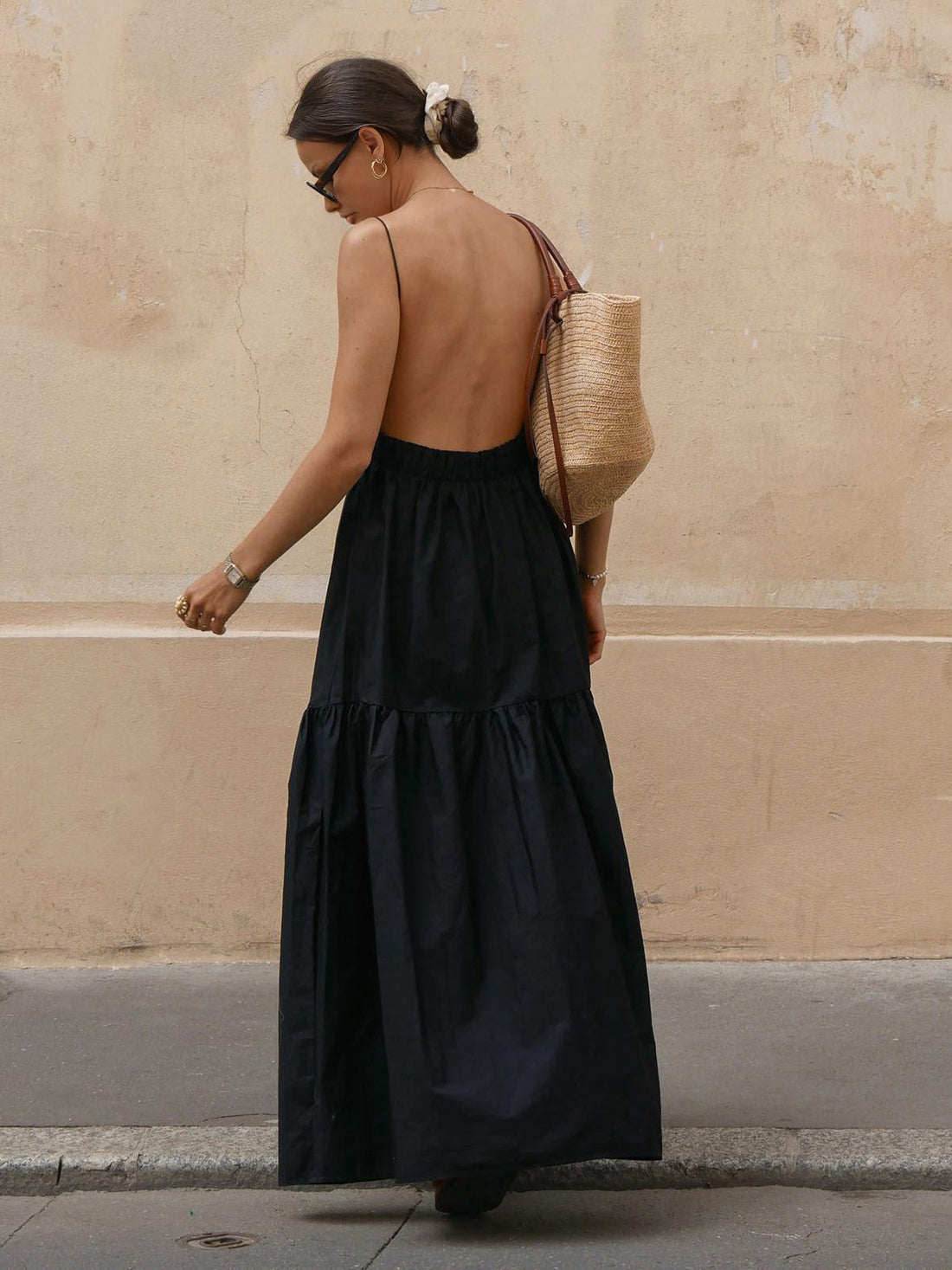 Maëlys - spaghetti strap backless long dress