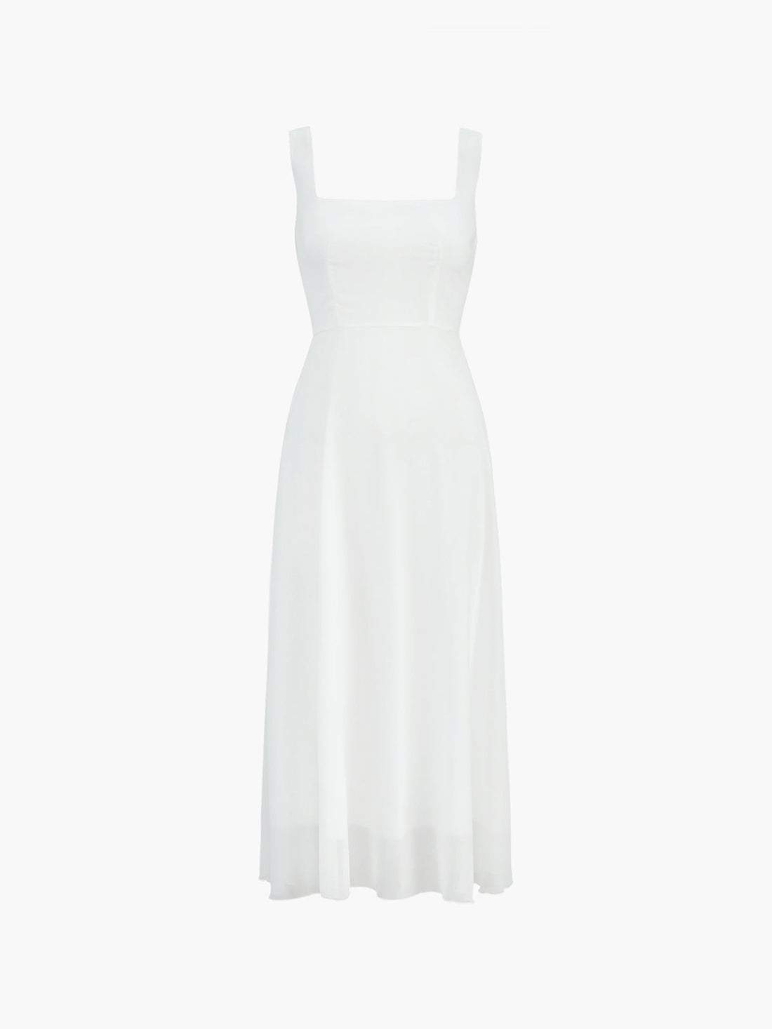 Cheryl - elegant square neck cami long dress