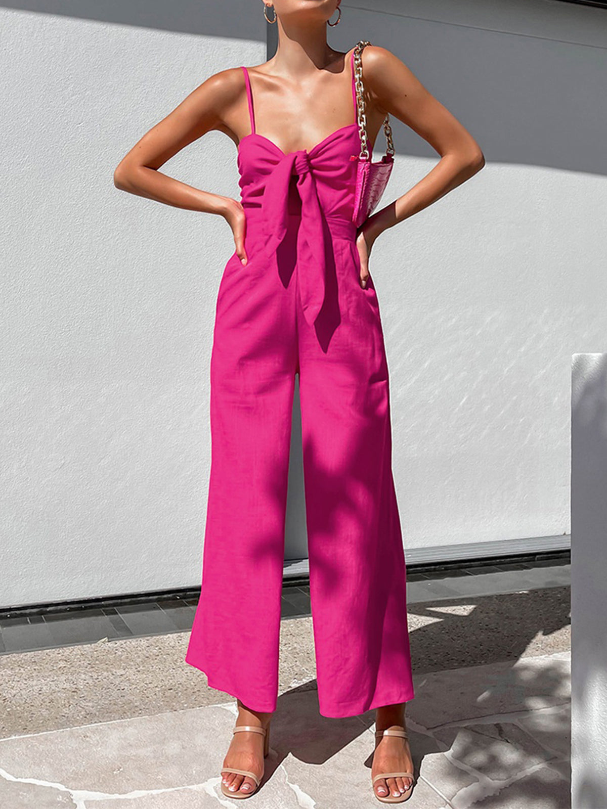 Felicity - sleeveless twist detail jumpsuit