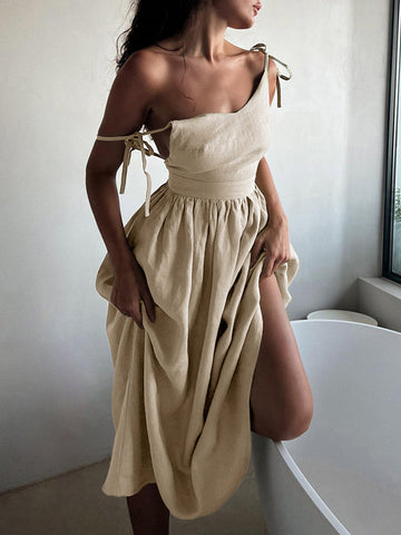 Kailee - v- neck backless long dress