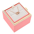 Wood Velvet-Lined Jewelry Gift Box