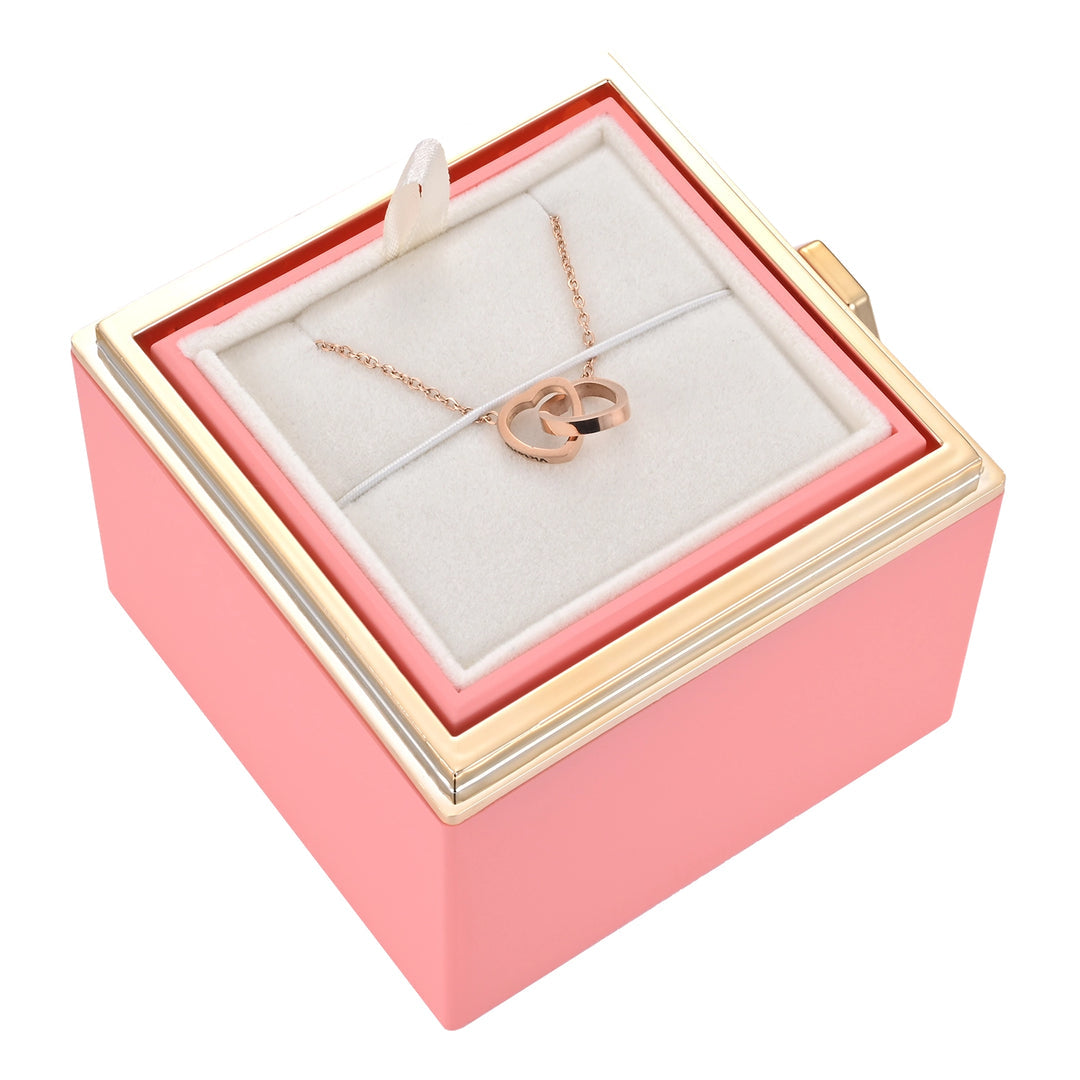Wood Velvet-Lined Jewelry Gift Box