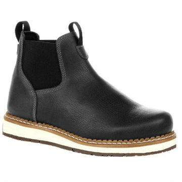 Men's elastic ankle boots roman style for autumn and winter wear