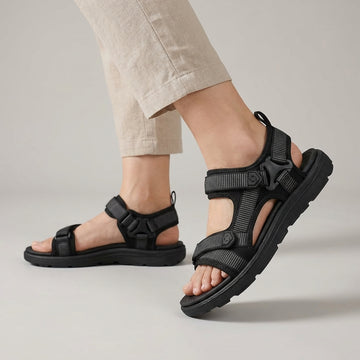 Men’s Adjustable Strap Outdoor Sandals with Contoured Comfort Footbed