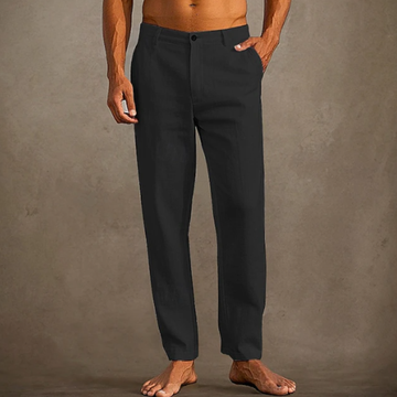 Men’s Relaxed Fit Ankle-Length  Trousers with Side Pockets