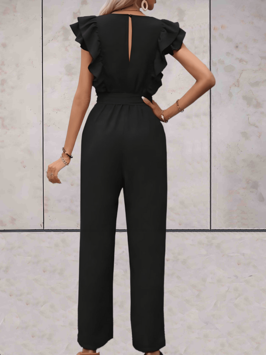 Nellie - Ruffled Sleeves Jumpsuit