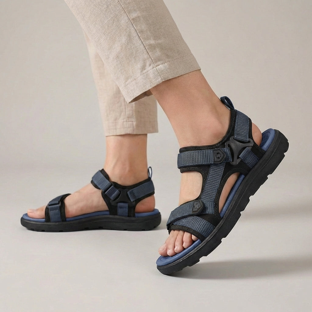 Men’s Adjustable Strap Outdoor Sandals with Contoured Comfort Footbed