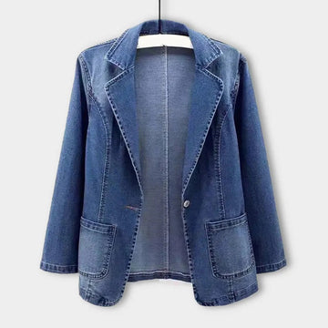 Women's denim blazer for casual chic