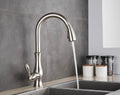 Minimalist High-Arc Single-Lever Pull-Down Kitchen Faucet