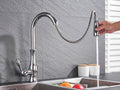 Minimalist High-Arc Single-Lever Pull-Down Kitchen Faucet