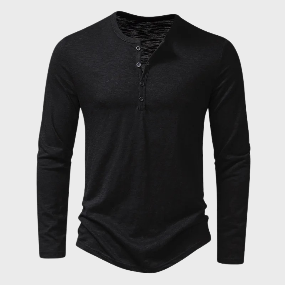 Men's classic long sleeve crew neck t-shirt