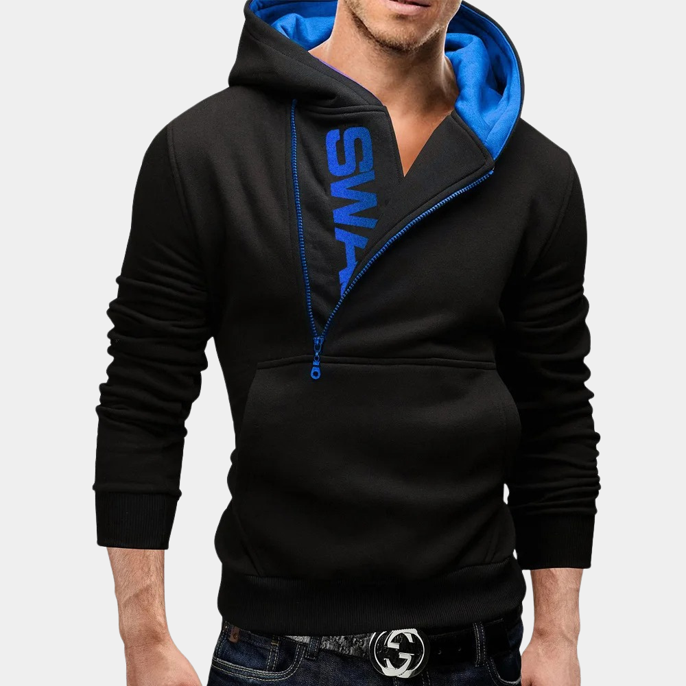 Stylish pullover hooded sweatshirt for men