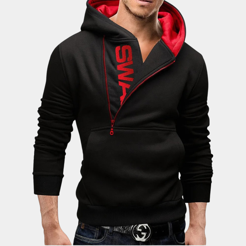 Stylish pullover hooded sweatshirt for men