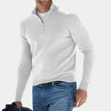 Stylish long sleeve v-neck top for men