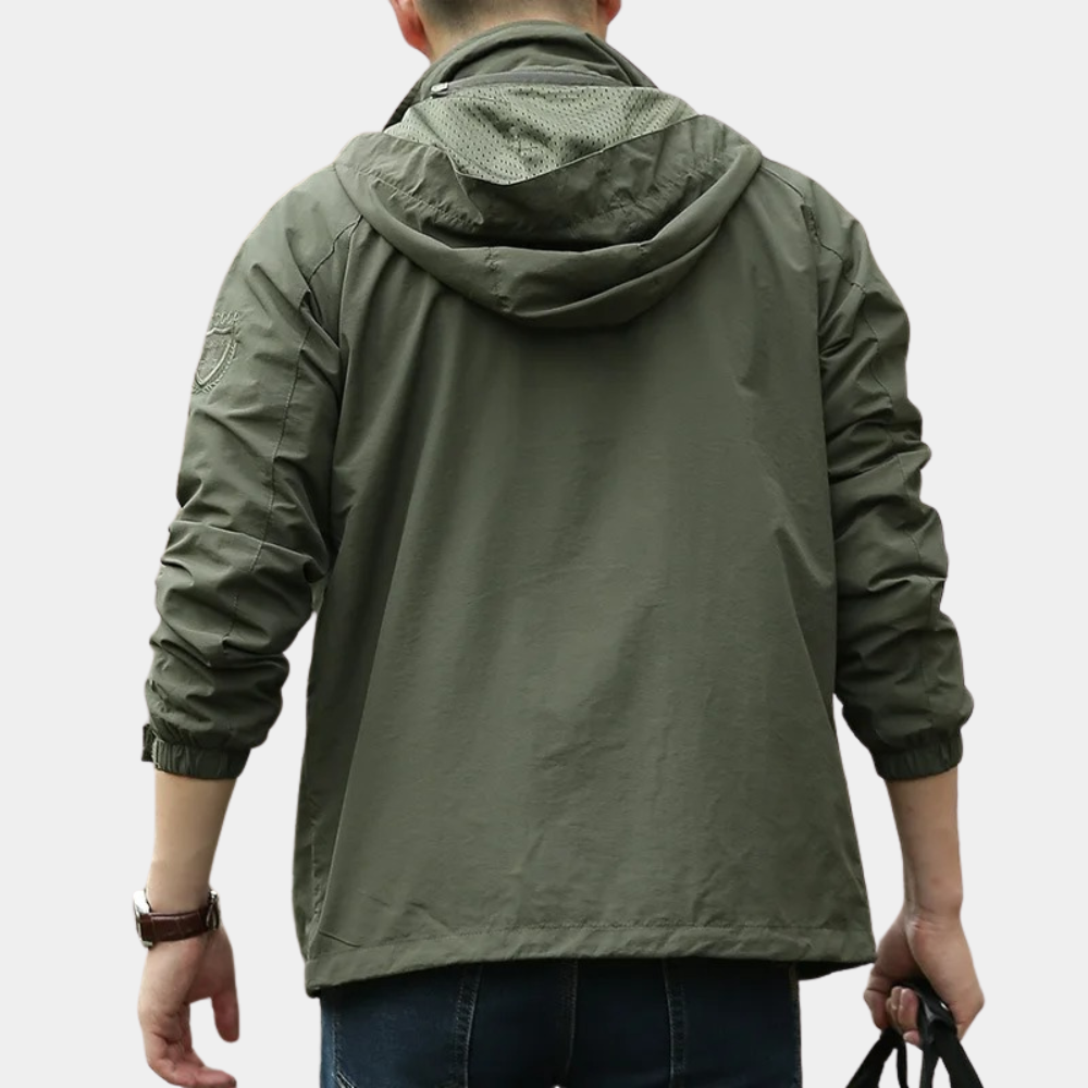 Men's hooded cardigan jacket