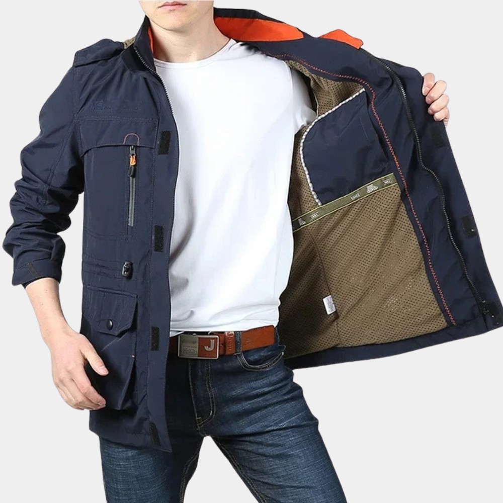 Casual waterproof windproof outdoor jacket for men