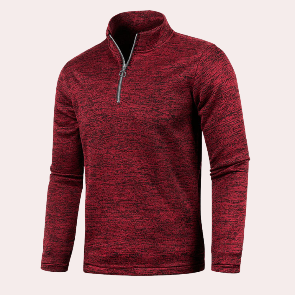 Stylish zip front cardigan sweatshirt for leisure wear for men