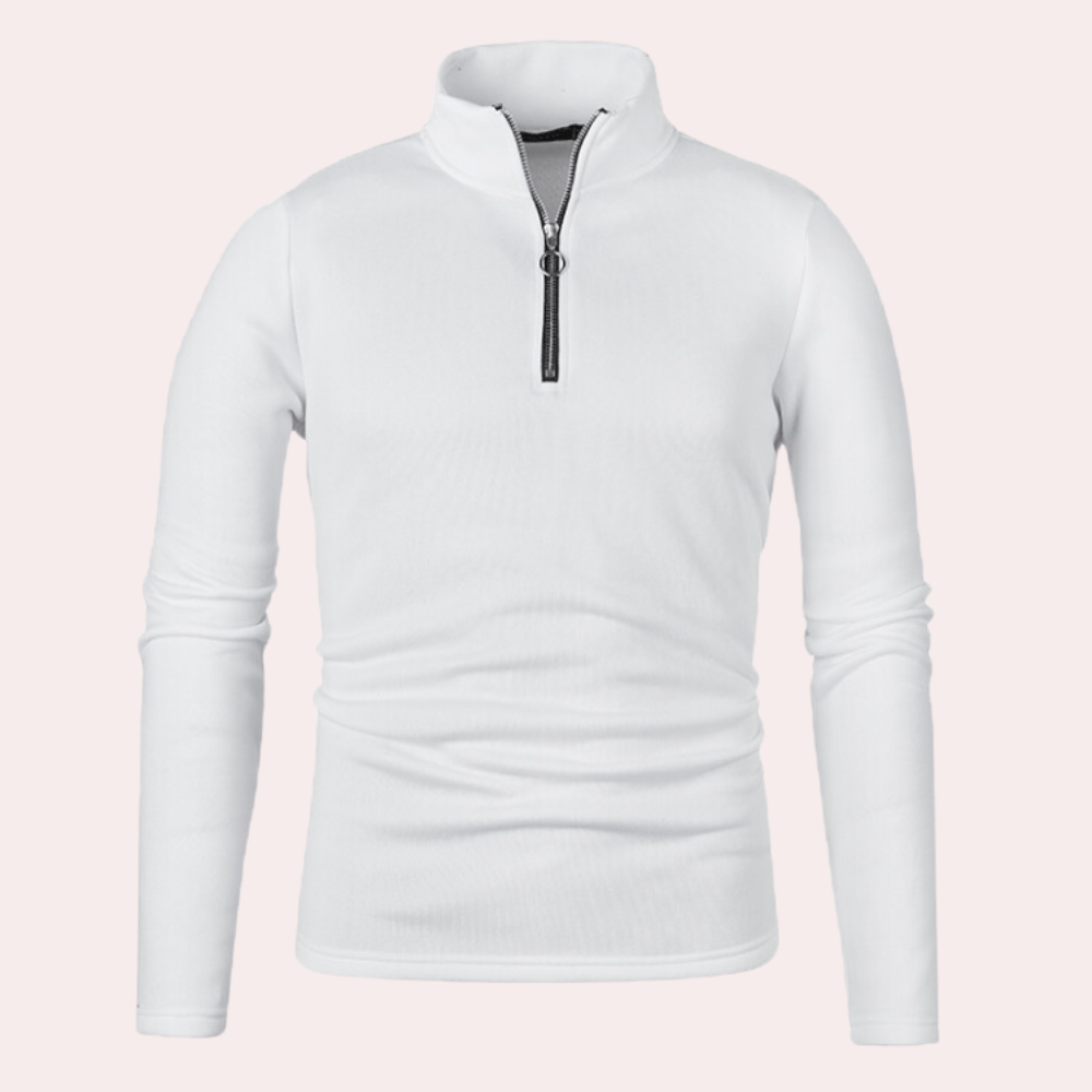 Stylish zip front cardigan sweatshirt for leisure wear for men